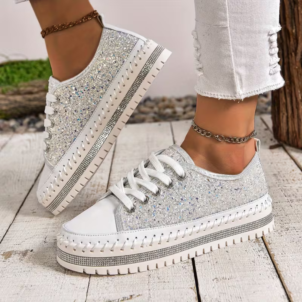 SparkLite Comfort Sneakers - Glitter Style
