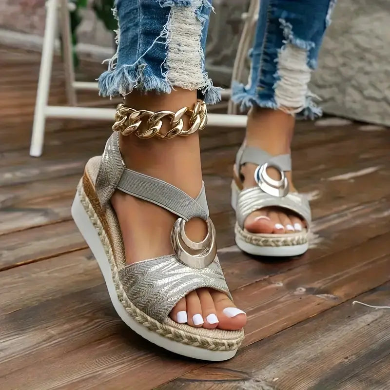 Luna Espadrille Wedge Sandals
