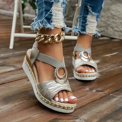 Luna Espadrille Wedge Sandals