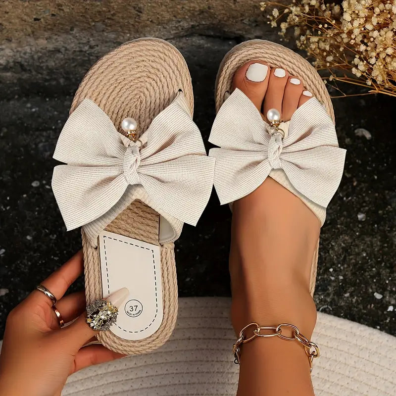 Sofia Bow Slide Sandals