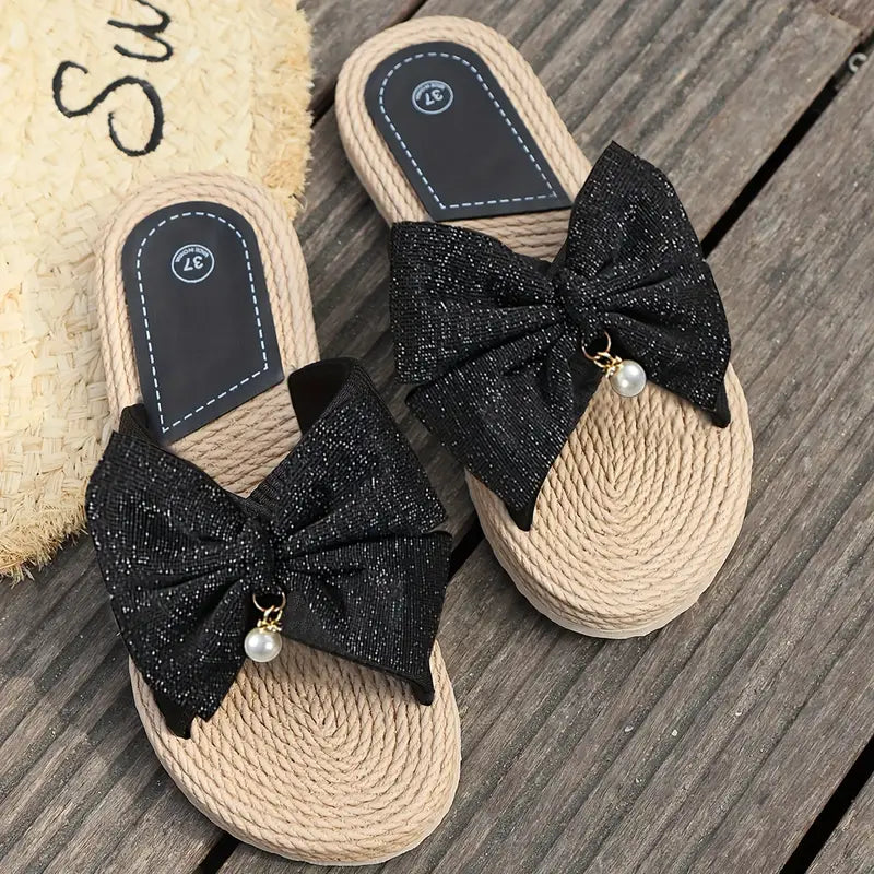 Sofia Bow Slide Sandals