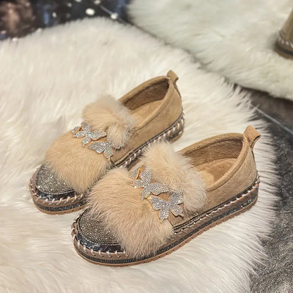 Crystal Comfort Platform Loafers