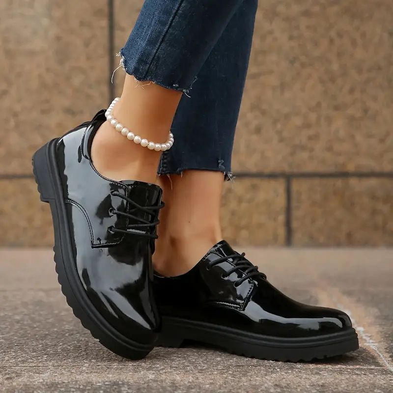 Noemi Patent Leather Oxfords