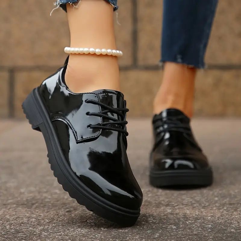 Noemi Patent Leather Oxfords
