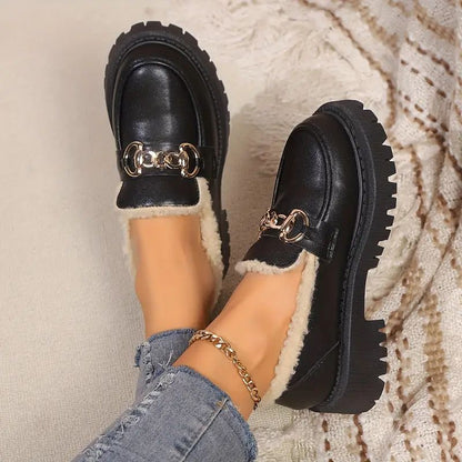 Adele Cozy Chain Loafers