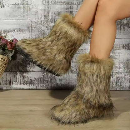 Luna - Faux Fur Boots