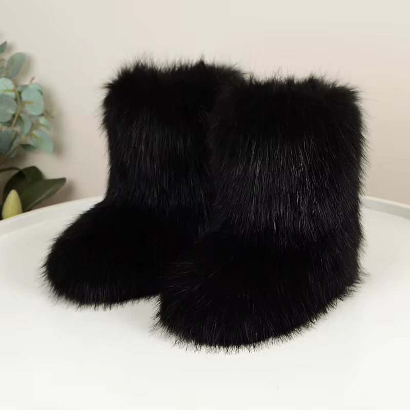 Luna - Faux Fur Boots