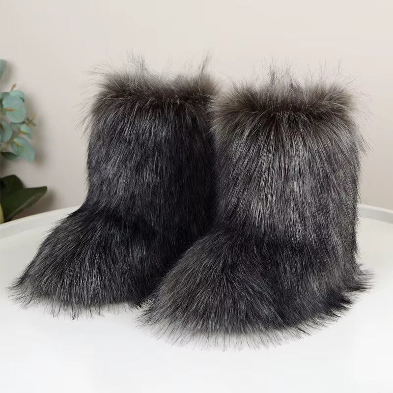 Luna - Faux Fur Boots
