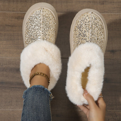 CrystalFur Comfy Platform Boots