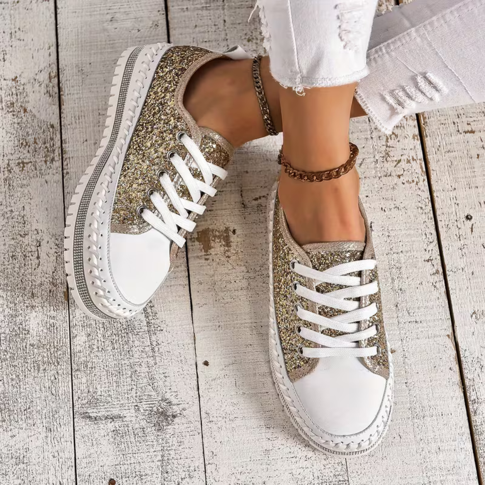 SparkLite Comfort Sneakers - Glitter Style