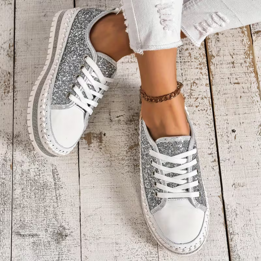 SparkLite Comfort Sneakers - Glitter Style