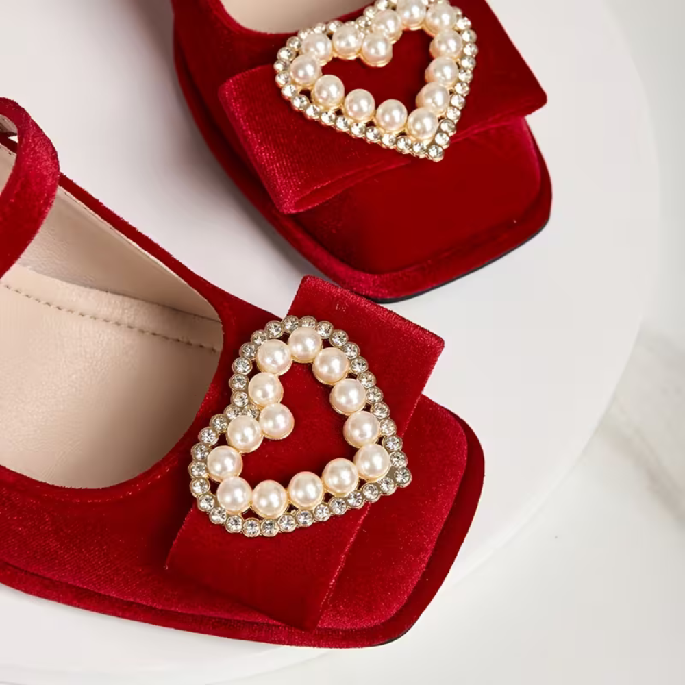 VelvetHeart Comfort Heels - Elegant Support