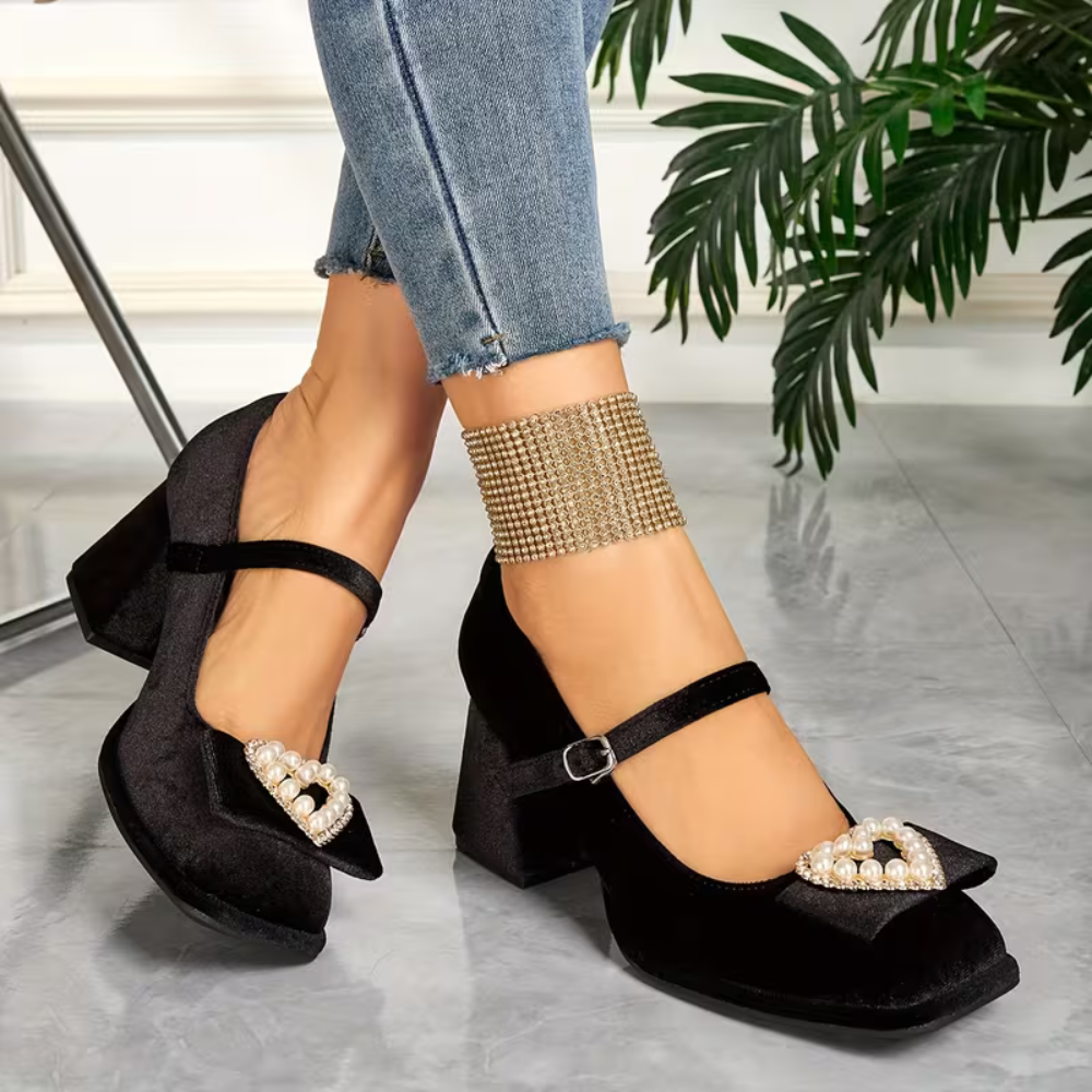 VelvetHeart Comfort Heels - Elegant Support