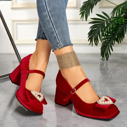 VelvetHeart Comfort Heels - Elegant Support