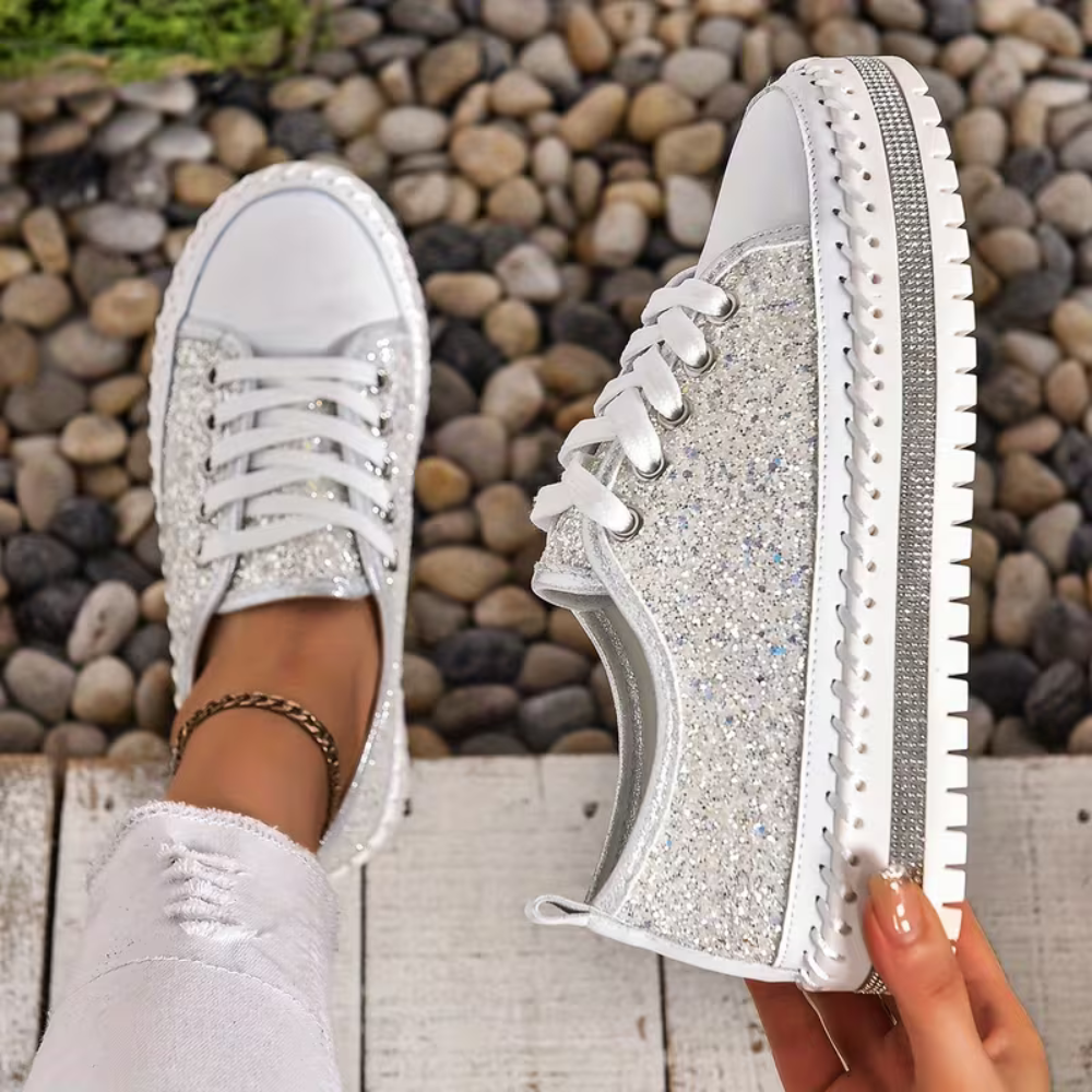SparkLite Comfort Sneakers - Glitter Style