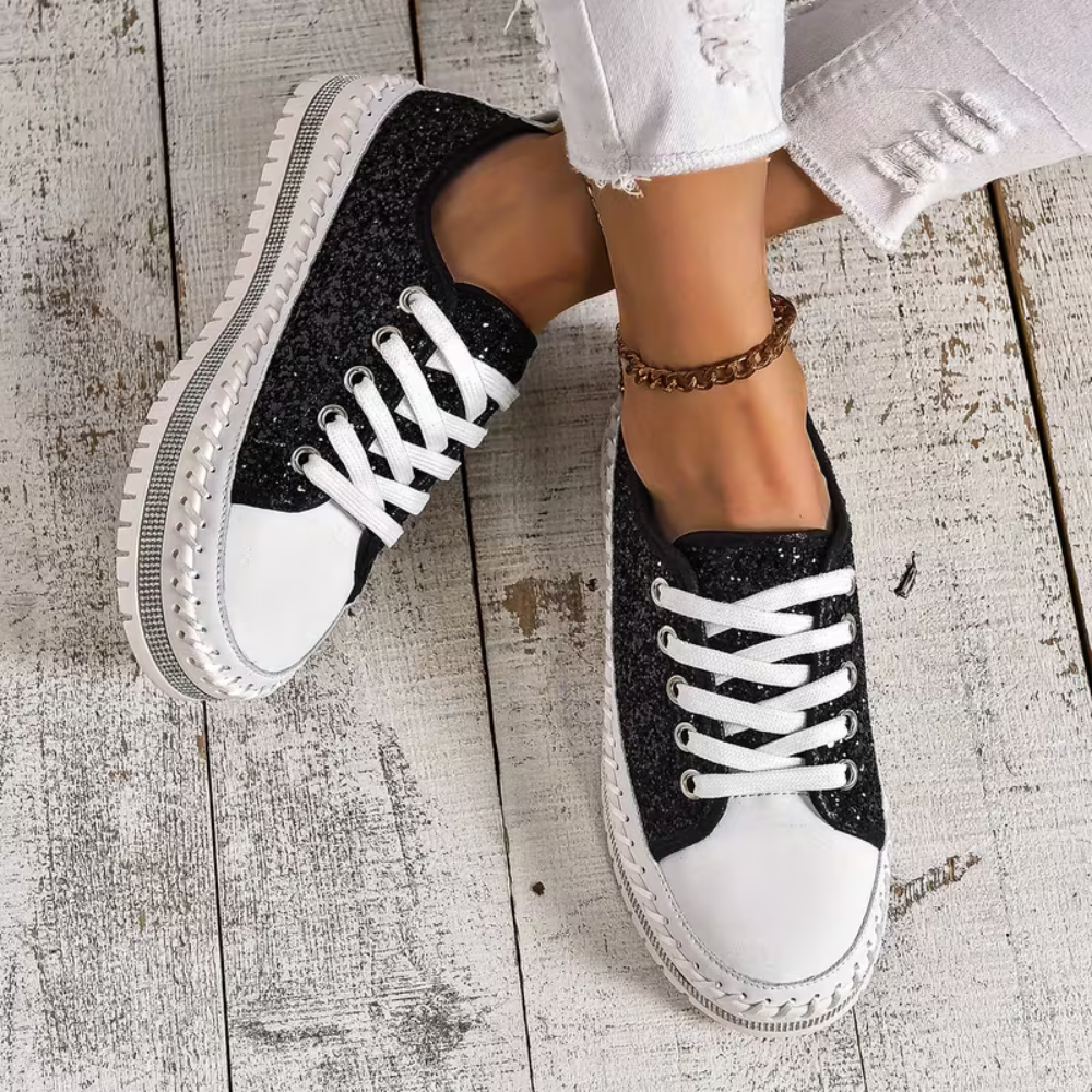 SparkLite Comfort Sneakers - Glitter Style