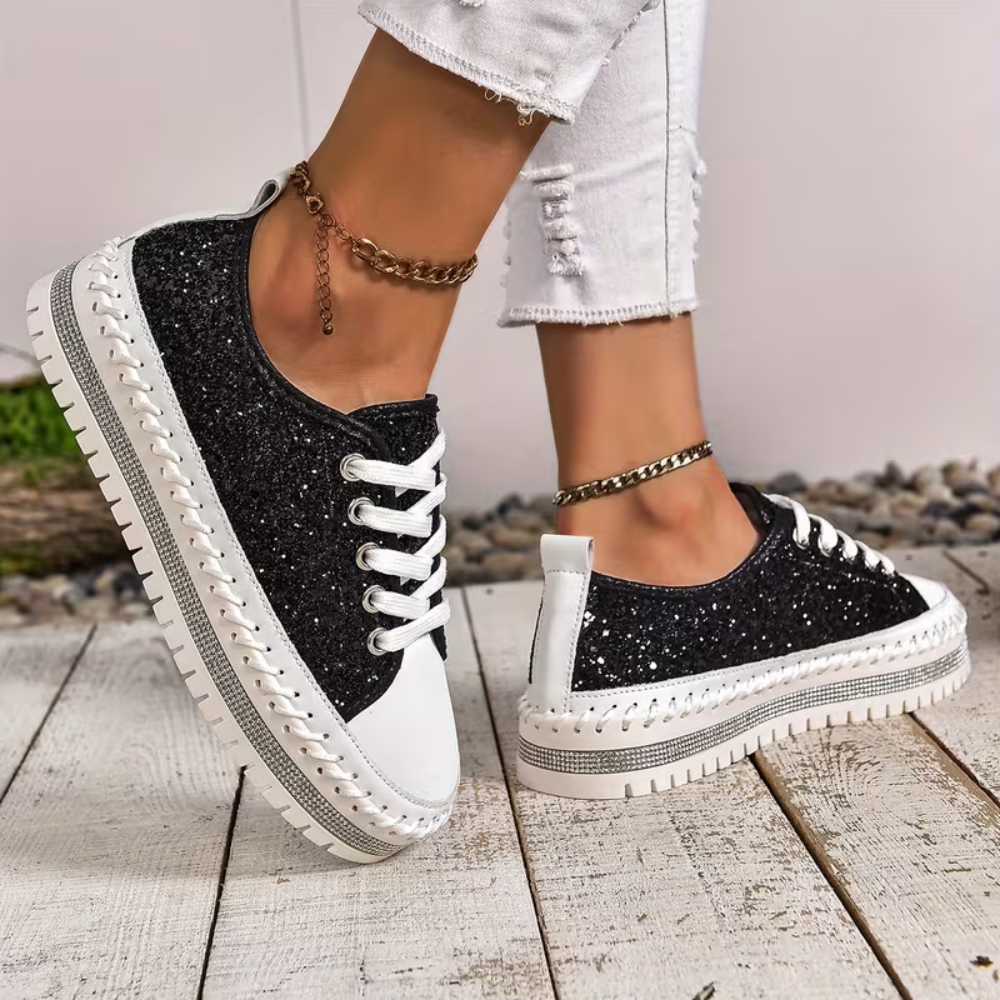 SparkLite Comfort Sneakers - Glitter Style