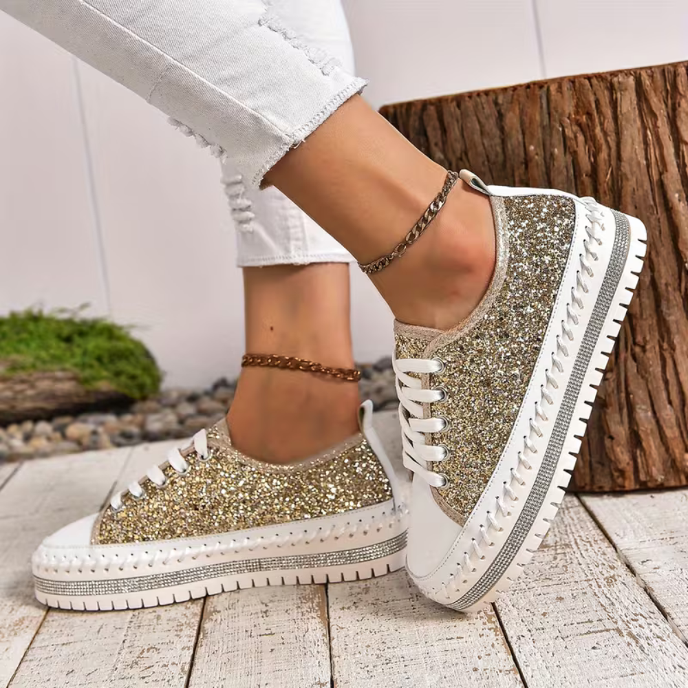 SparkLite Comfort Sneakers - Glitter Style