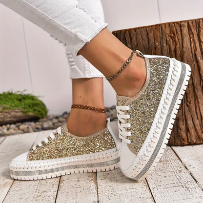 SparkLite Comfort Sneakers - Glitter Style